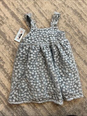 Cat & Jack Dress with White Daisy Embroidery